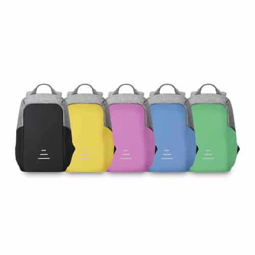 Colour Backpack le sac à dos antivol avec connexion USB et chargeur