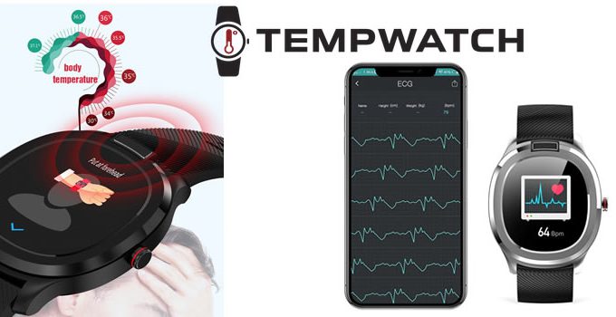 Tempwatch smartwatch with infrared thermometer