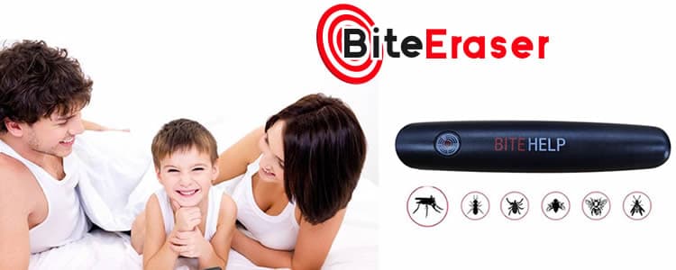 Biteeraser relieves the itch from mosquito bites and insects