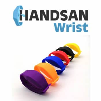 Handsan Wrist bracelet dispenser gel hydroalcoholic disinfectant review and opinions