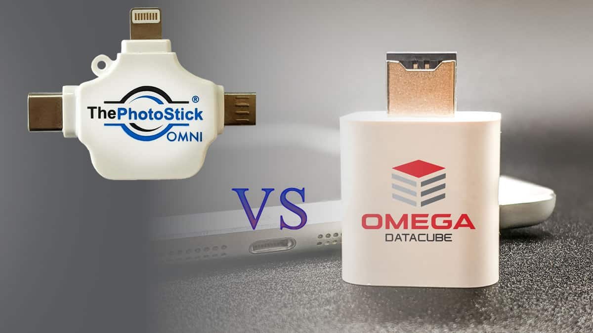 Omega DataCube vs Photo Stick Omni