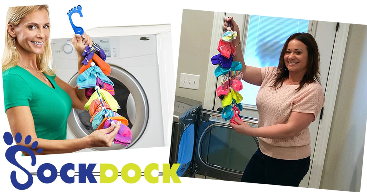 SockDock Sock Organizer for Washing, Drying, & Storing Paired Socks | Adult  & Baby Sock Hanger Also Holds Gloves, Scarves, & Underwear | Space-Saving