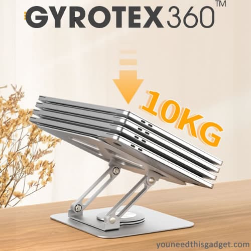 Qinux Gyrotex 360, laptop support up to 10kg