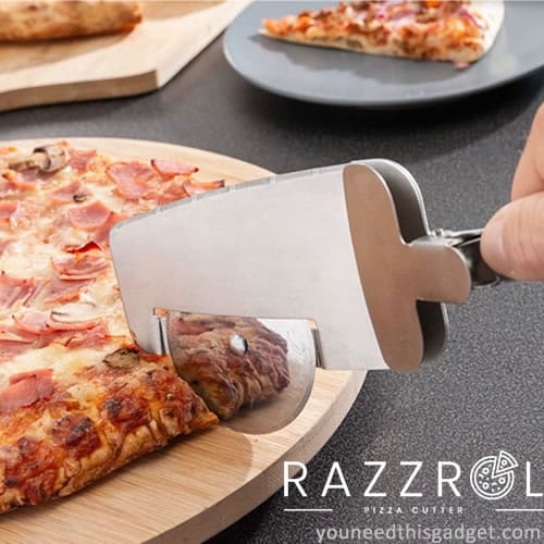 Qinux Razzrol, the most precise pizza cutter