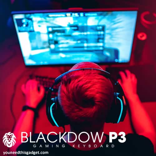 Qinux Blackdow P3, clavier avec conception ergonomique