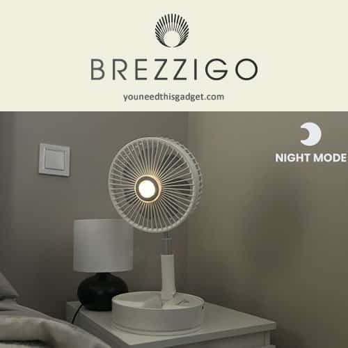 Qinux Brezzigo, ventilador con lámpara de noche