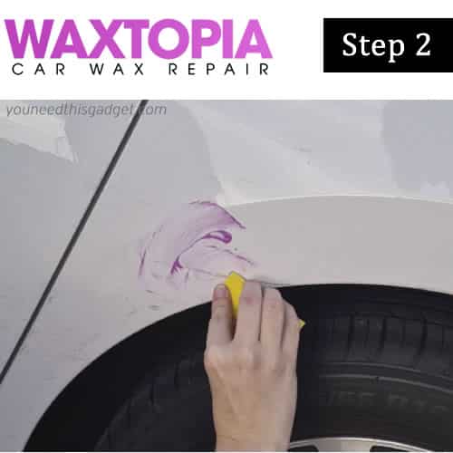 Repair car scratch, step 2