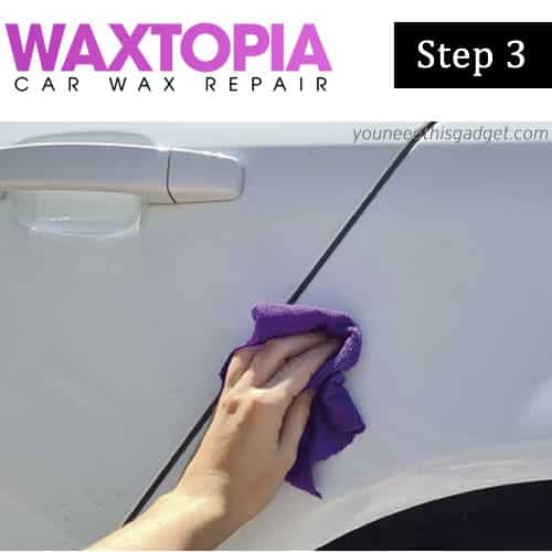 Repair car scratch, step 3
