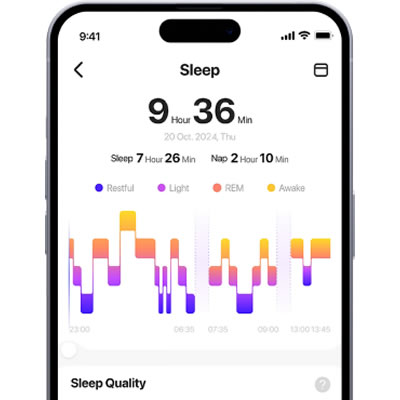 Herz P1 Smart Ring screen sleep quality Herz P1 Smart Ring screen sleep quality